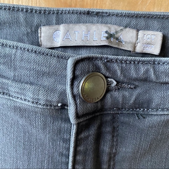 Athleta High Rise Sculptek Gray Stretch Jean raw frayed hem. Not shown - Picture 10 of 16